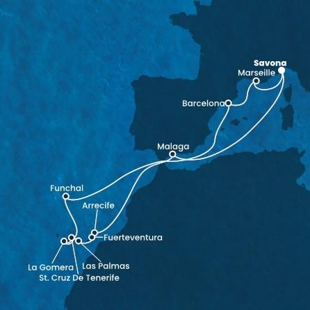 Costa Fascinosa: krstarenje do Kanarskih otoka i Madeire  0