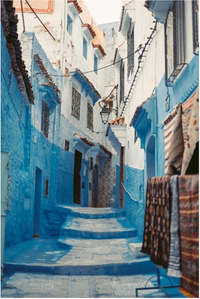 Maroko putovanja plavi grad
